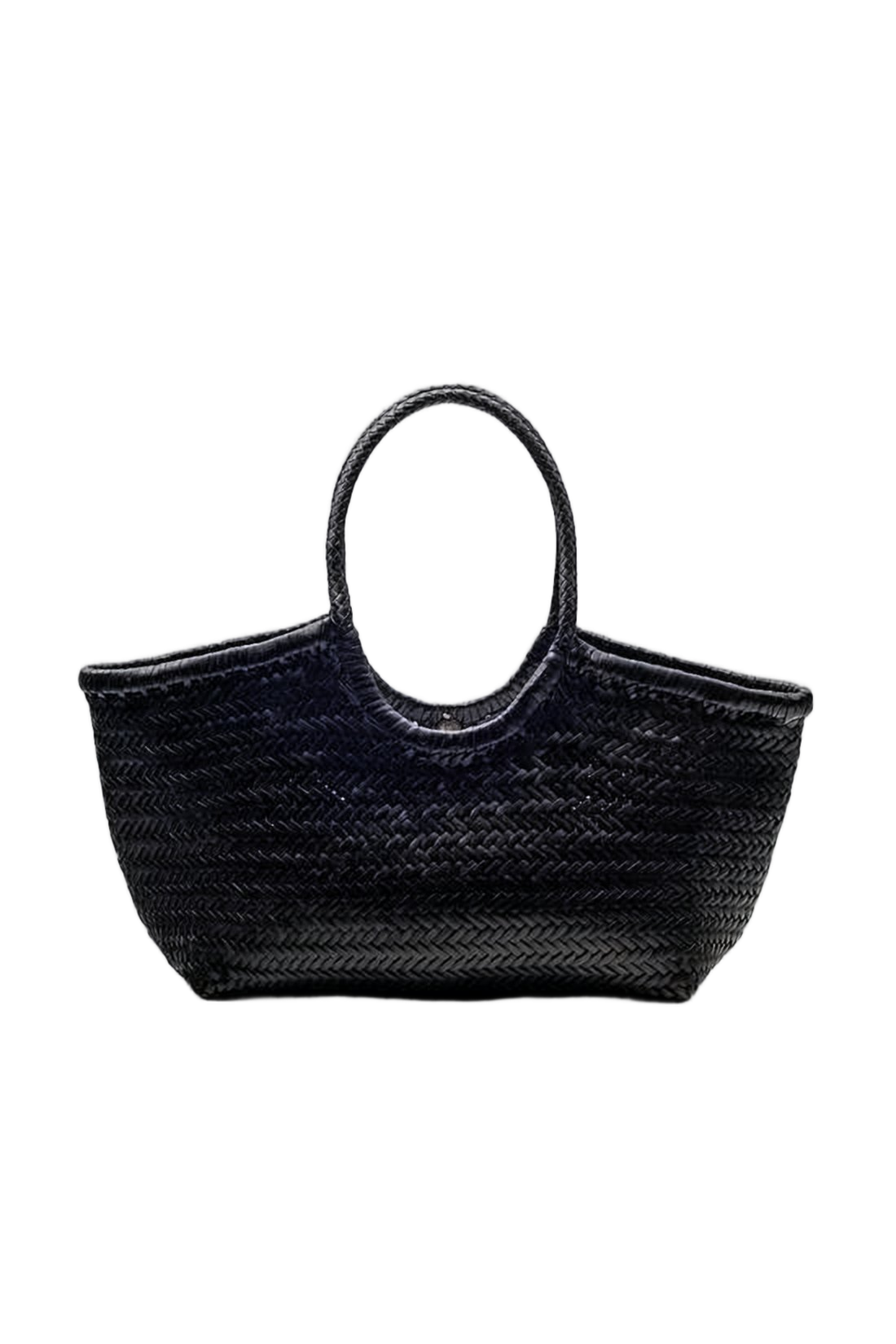Buffalo Leather Woven Tote Bag