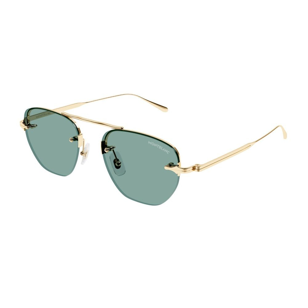 Mb0404S Linea Nib Geometric Metal Frame Sunglasses