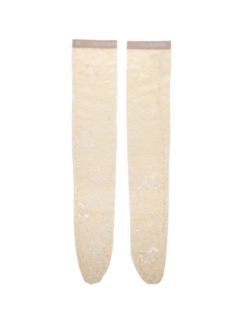 Delicate Lace Knee-Highs With Soft Stretch Fabric