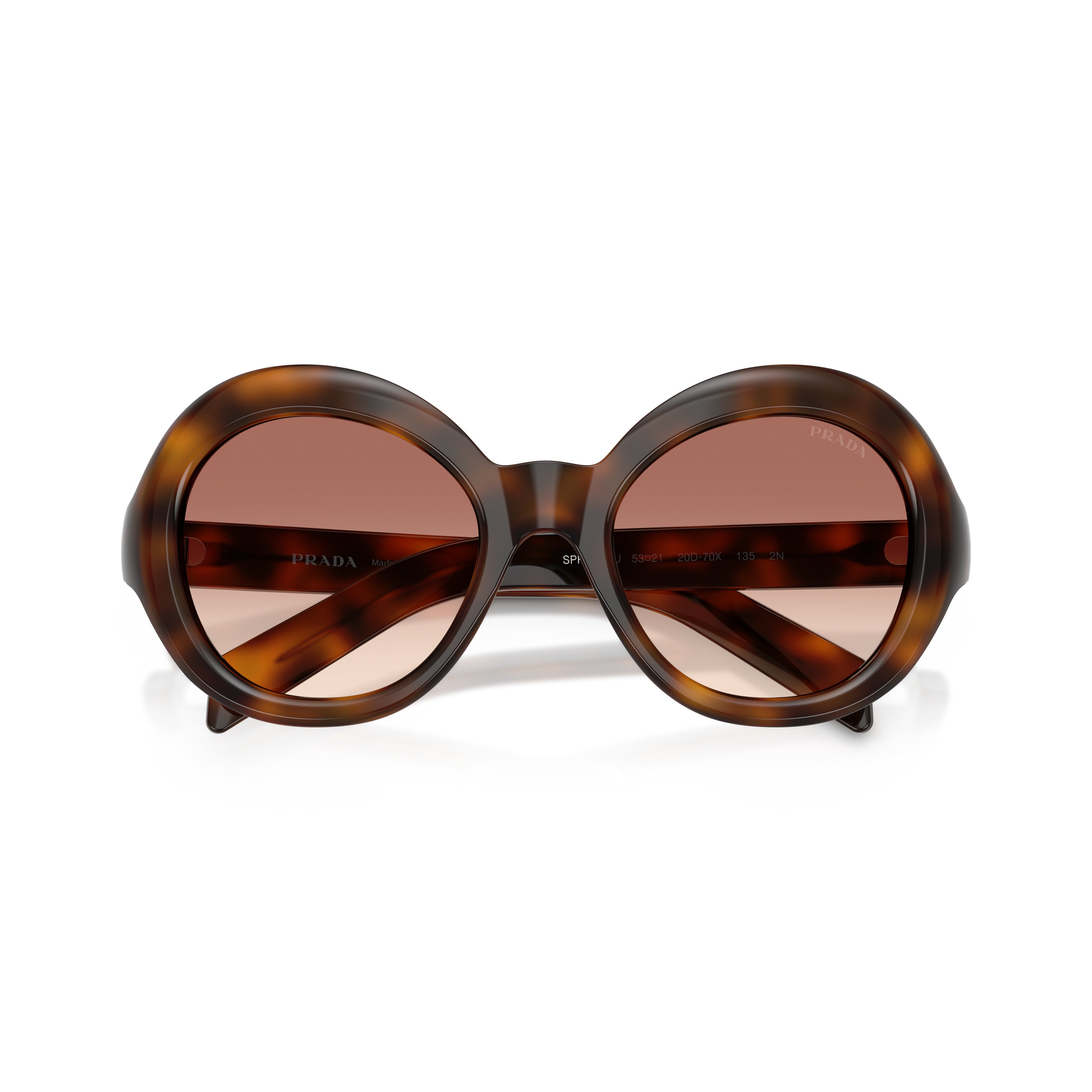 0pr D08su Large Round Tortoiseshell Sunglasses