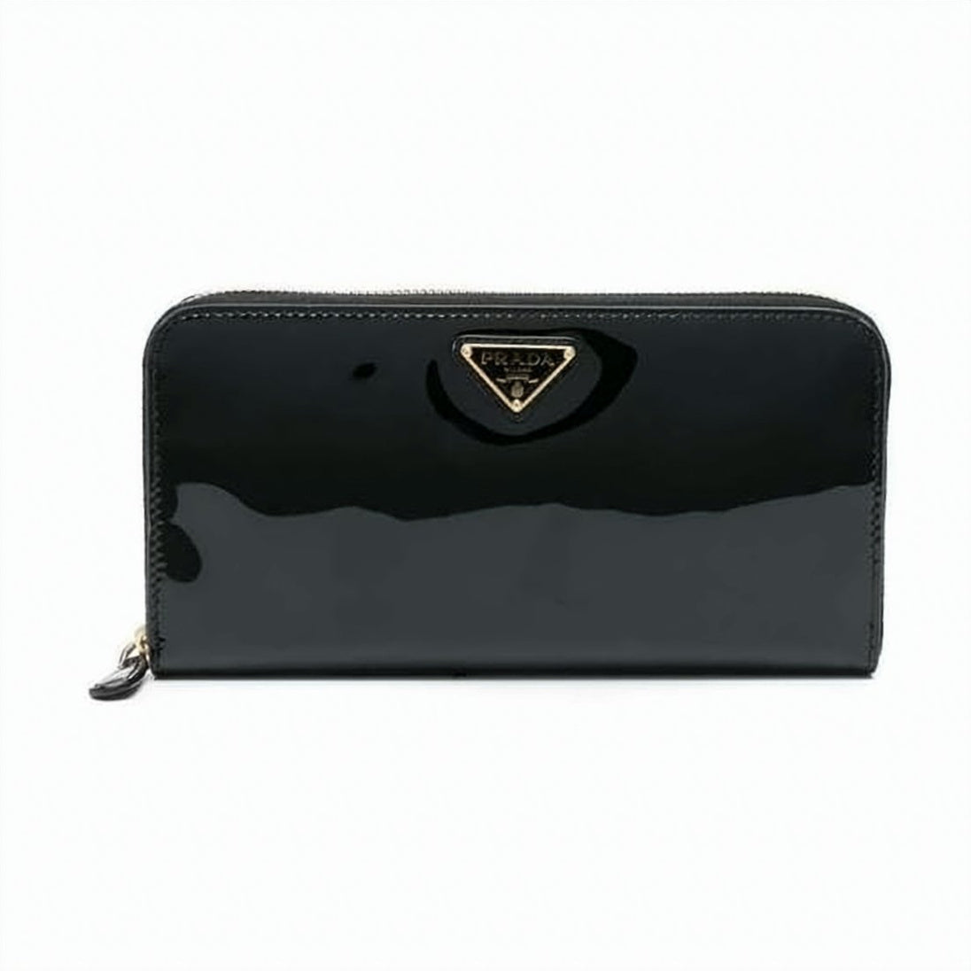 Cowhide Leather Wallet with Zip-Around Closure