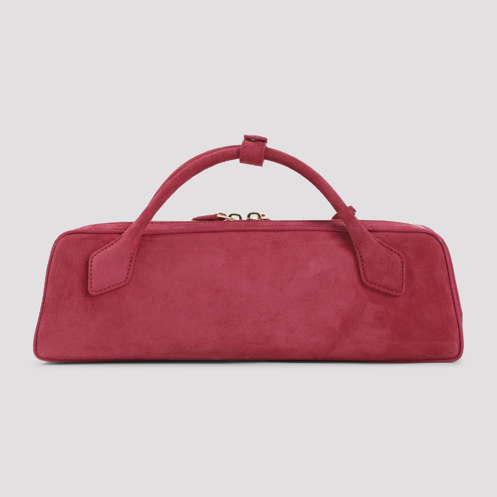 Framboise Goat Leather Clutch with Top Handles