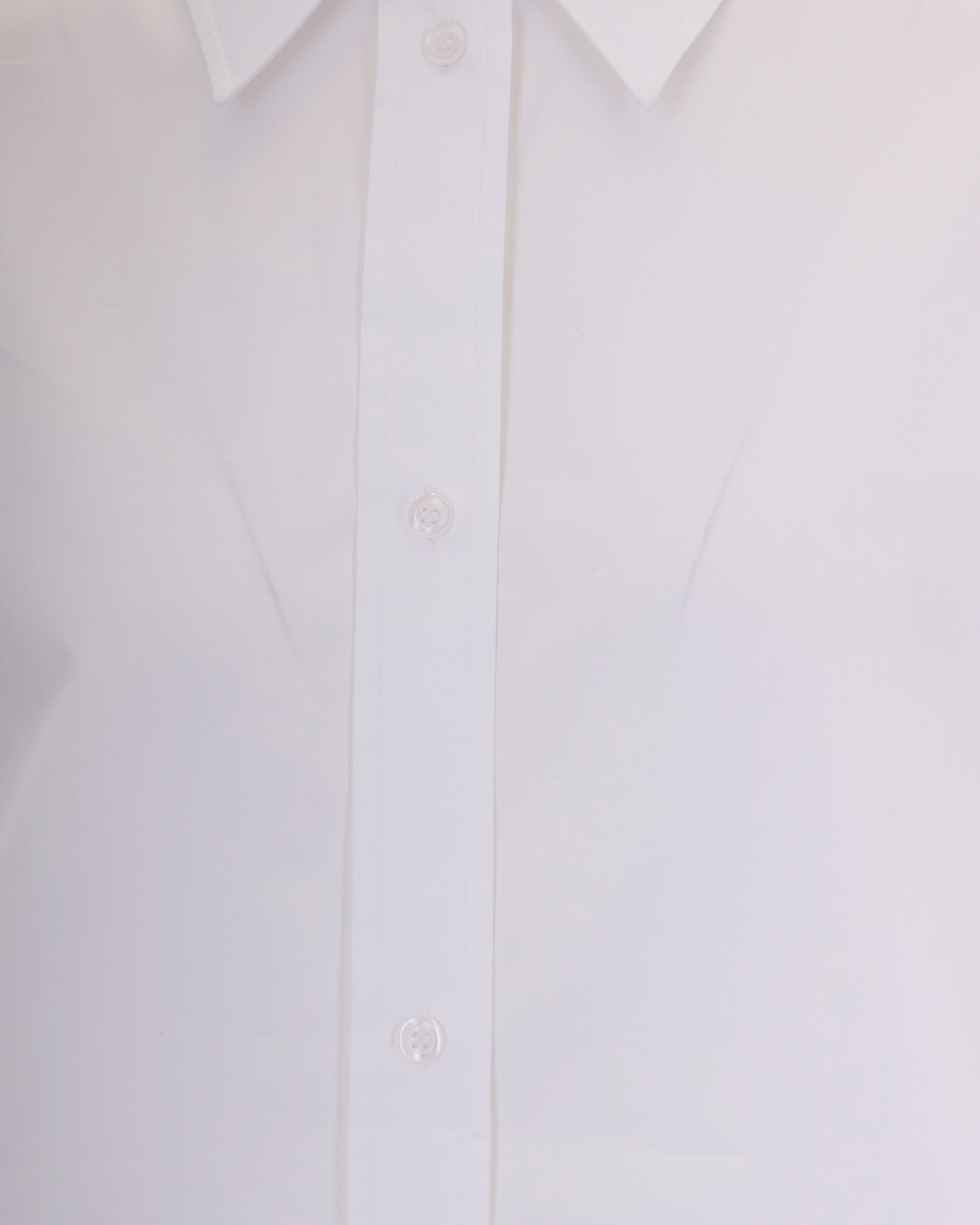 Optic White Pure Cotton Poplin Tunic Top