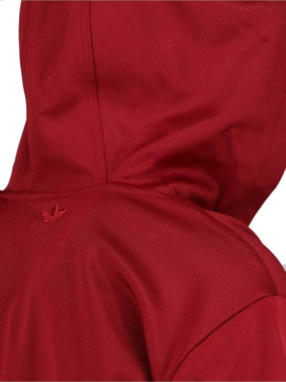 Bordeaux Cotton Blend Zip-Up Hoodie
