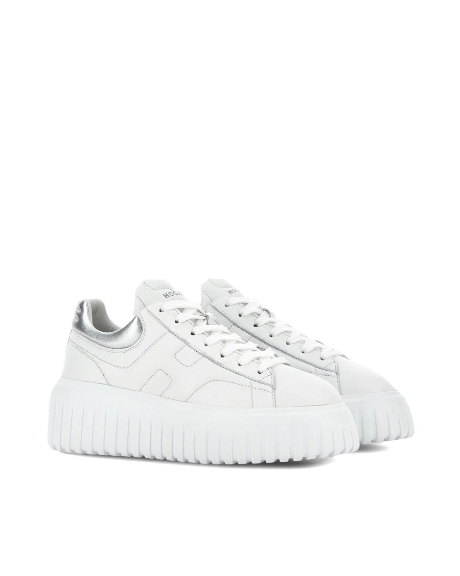 H-Stripes Sneakers – White/Silver