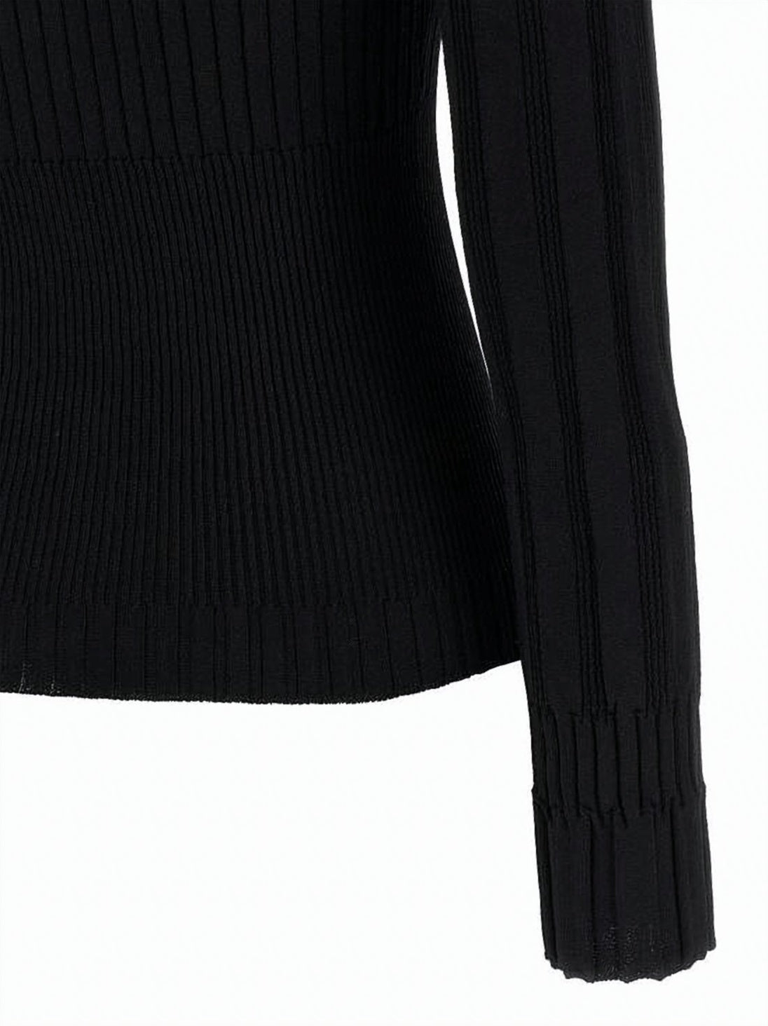 Fitted Ribbed Knit Cardigan