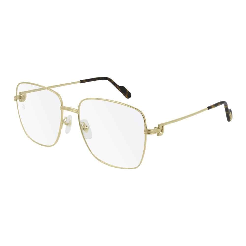 Ct0253o Large Square-Shaped Metal Frame Eyeglasses