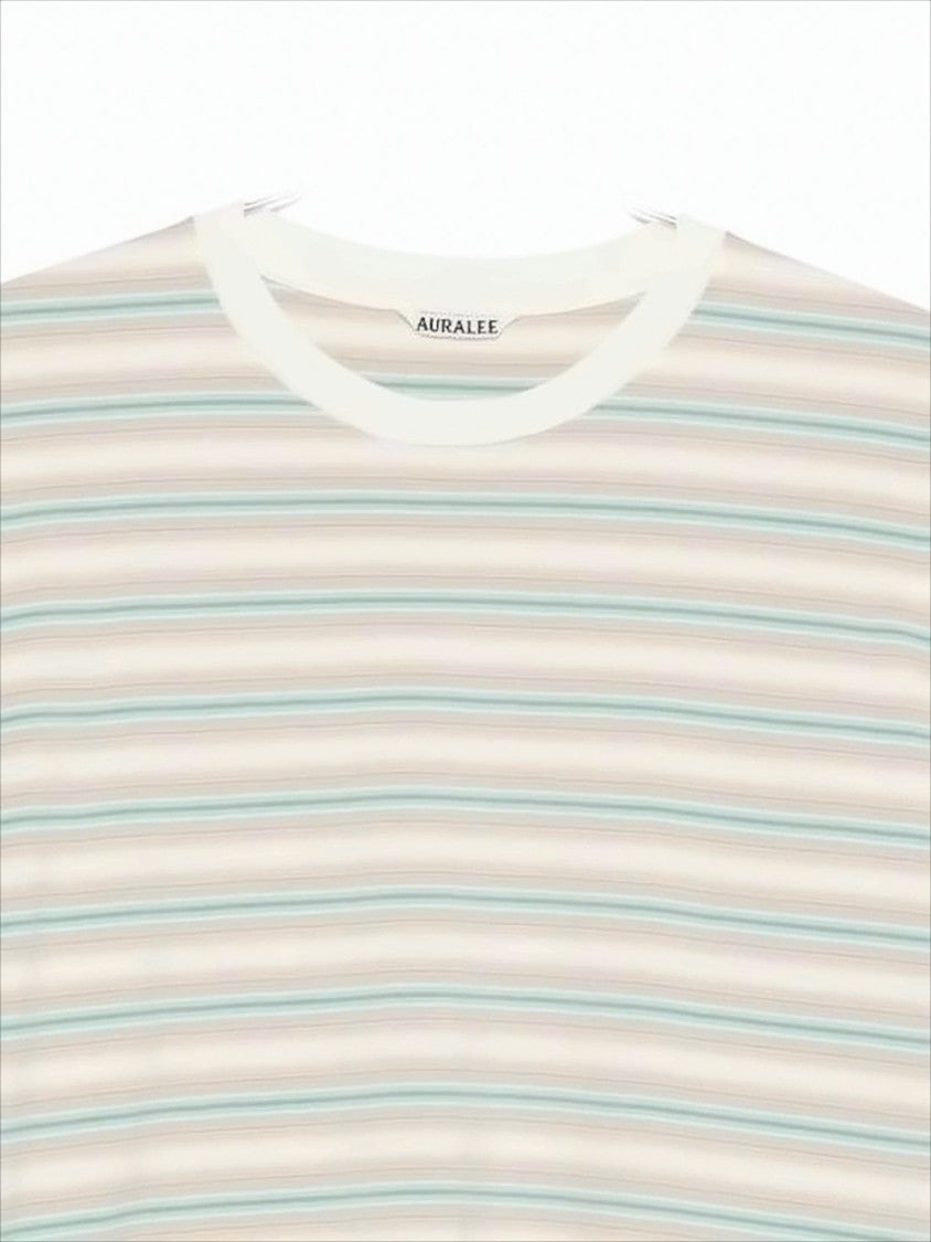 Striped Long-Sleeve Crew Neck T-Shirt