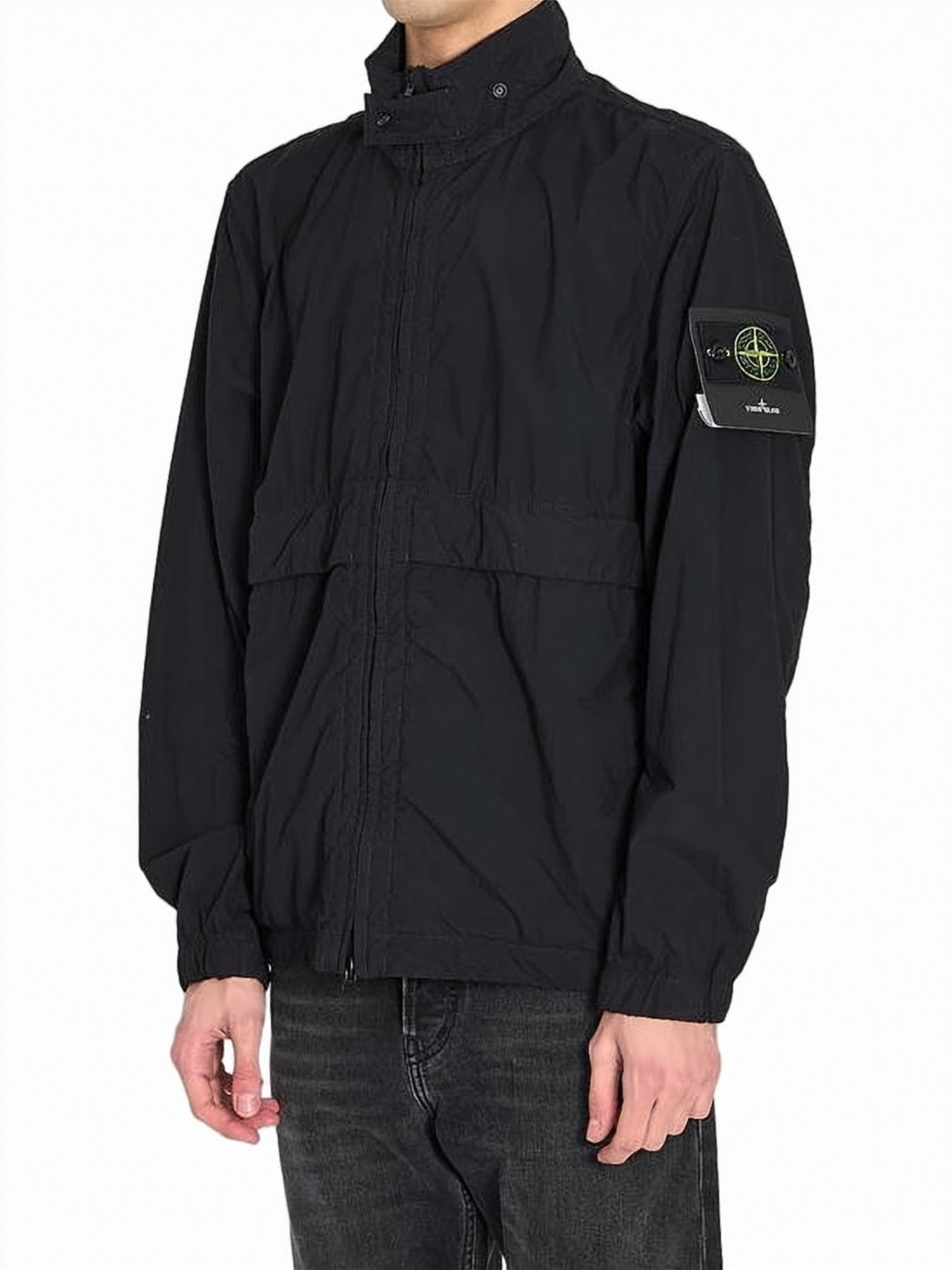 Polyamide Casual Jacket with High Collar