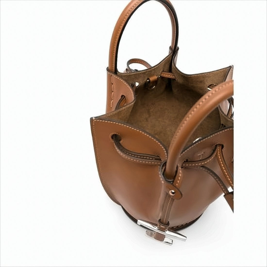 Bucket-Style Shoulder Bag with Drawstring Closure