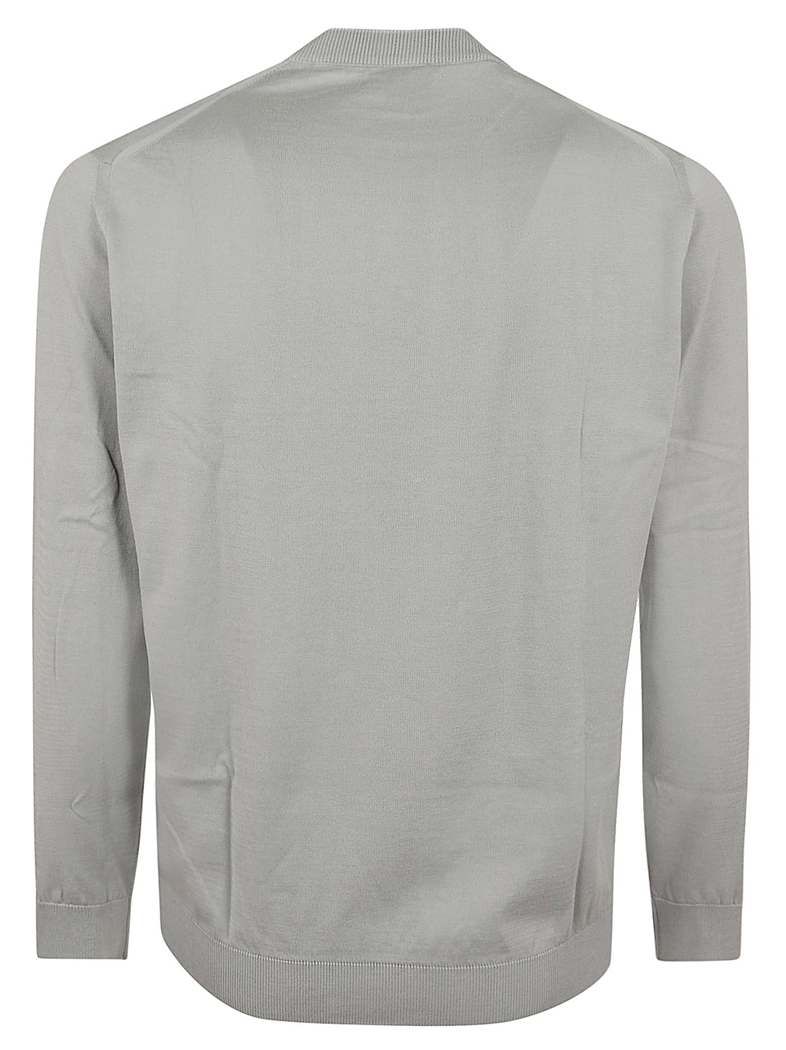 Fine-Knit Crew Neck Sweater