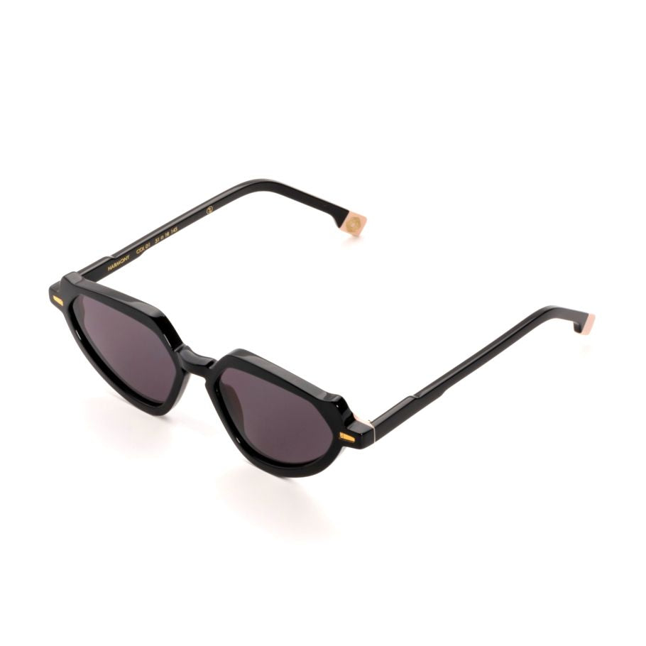 Harmony Bold Geometric Sunglasses with Glossy Finish