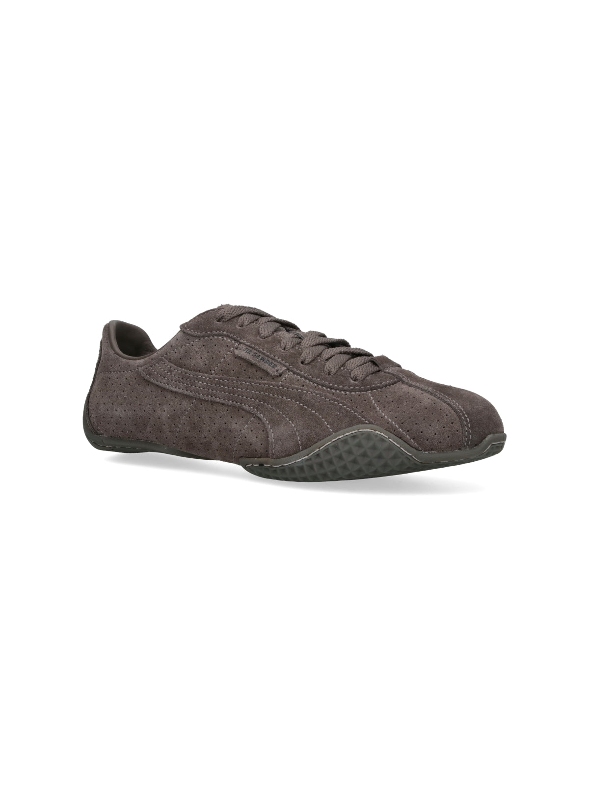 Brown Perforated Leather K-Street Sneakers