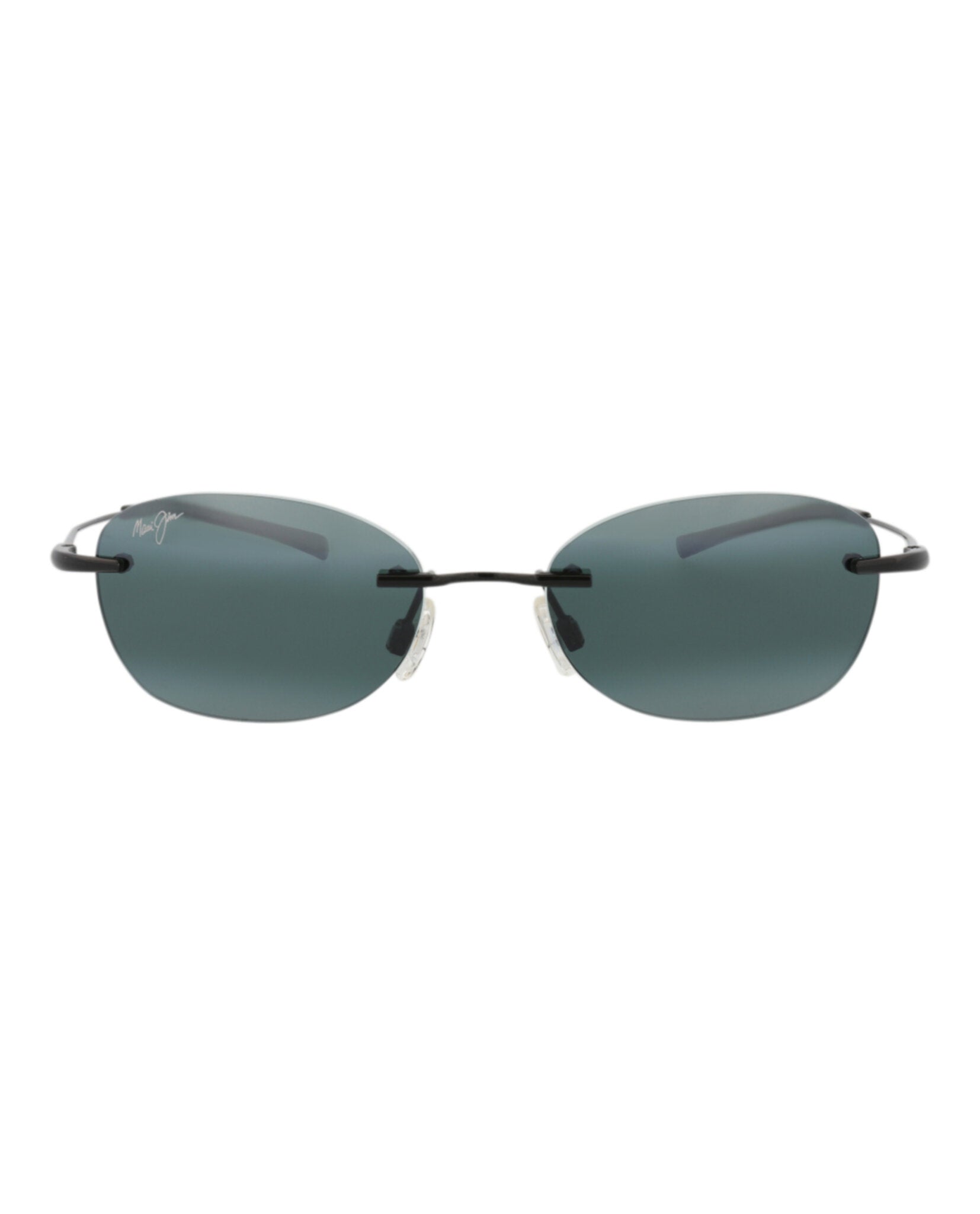 Round-Frame Memory Metal Sunglasses