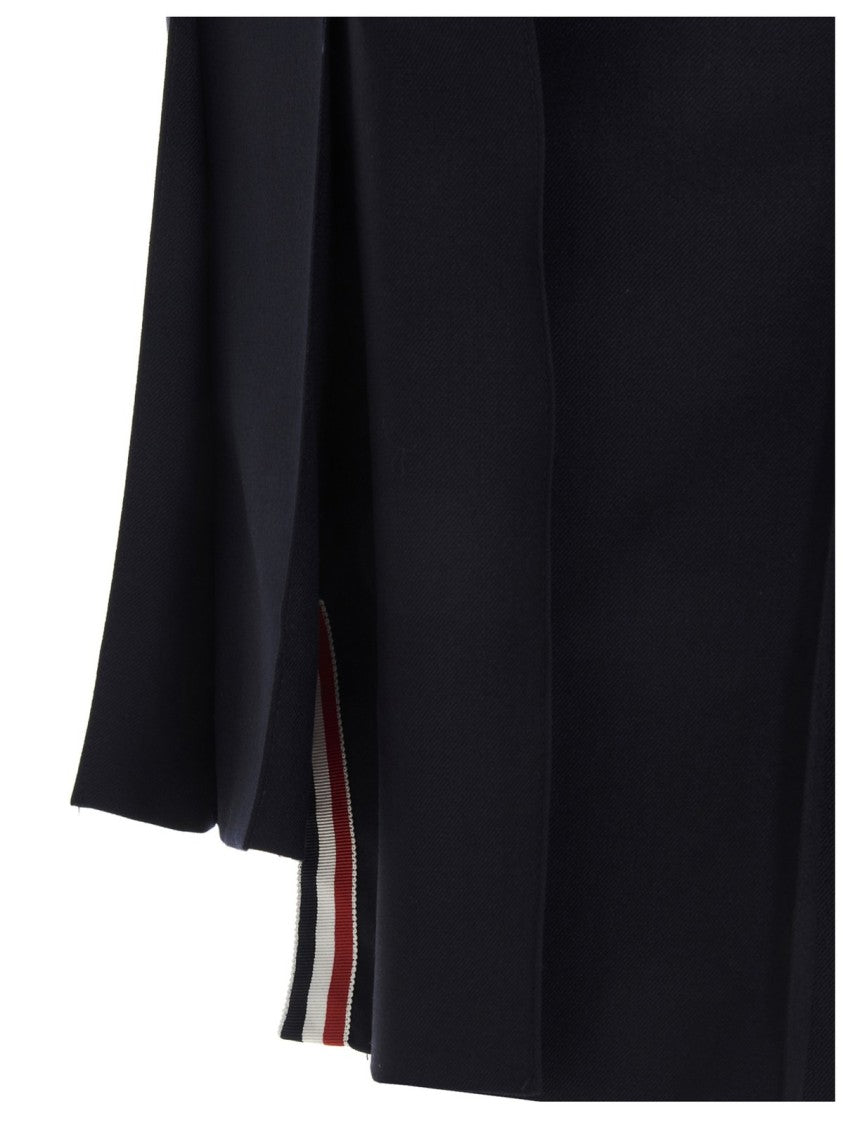 Short Pleated Skirt with Structured Waistband