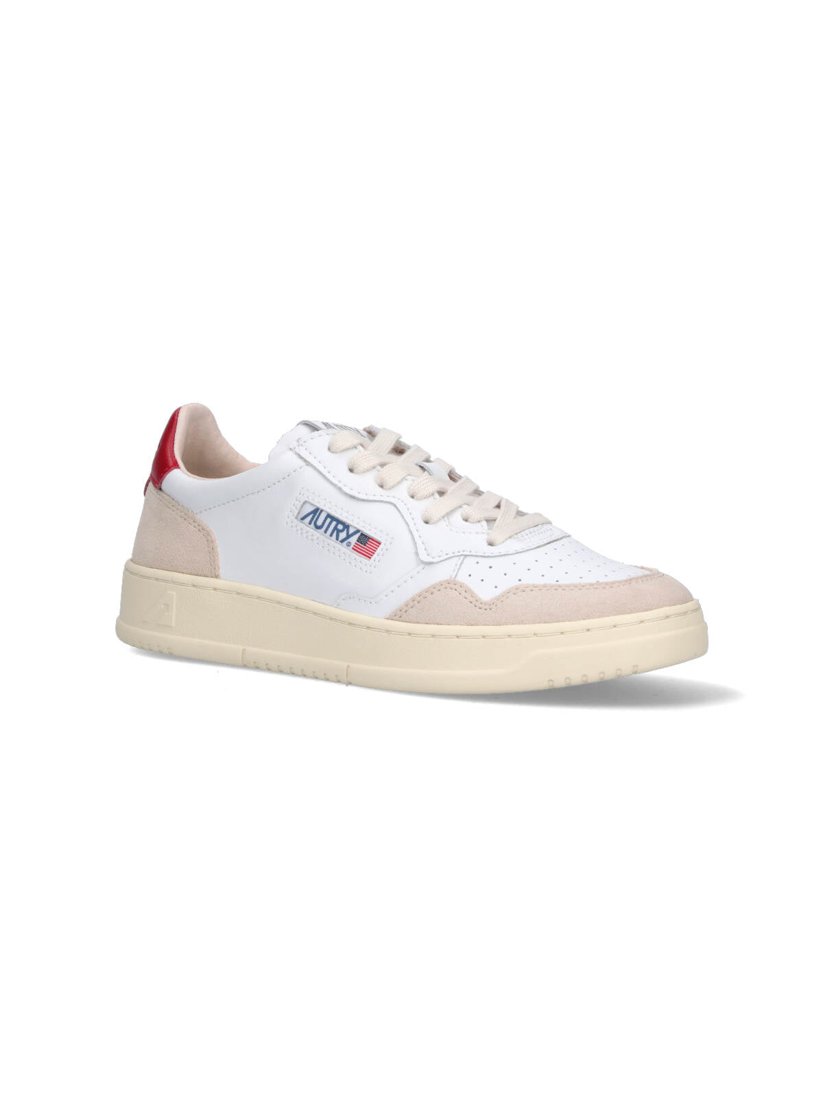 "Medialist" Low Sneakers, In White Leather