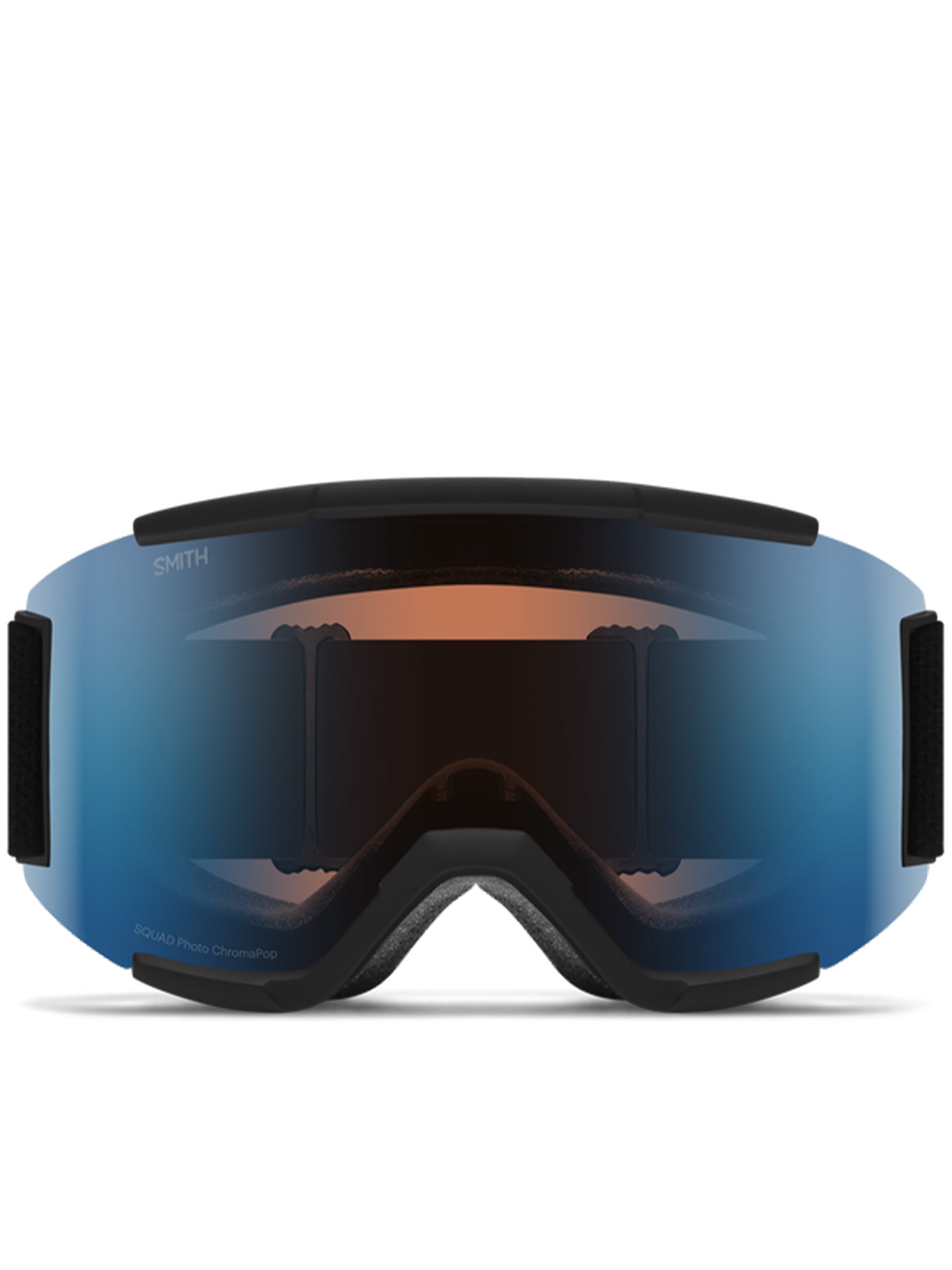 Black Squad Wraparound Blue Ski Goggle