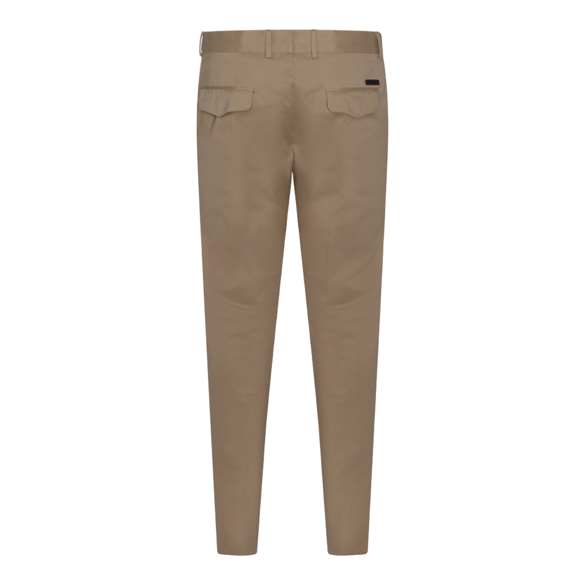 Tailored Beige Trousers with Button Details