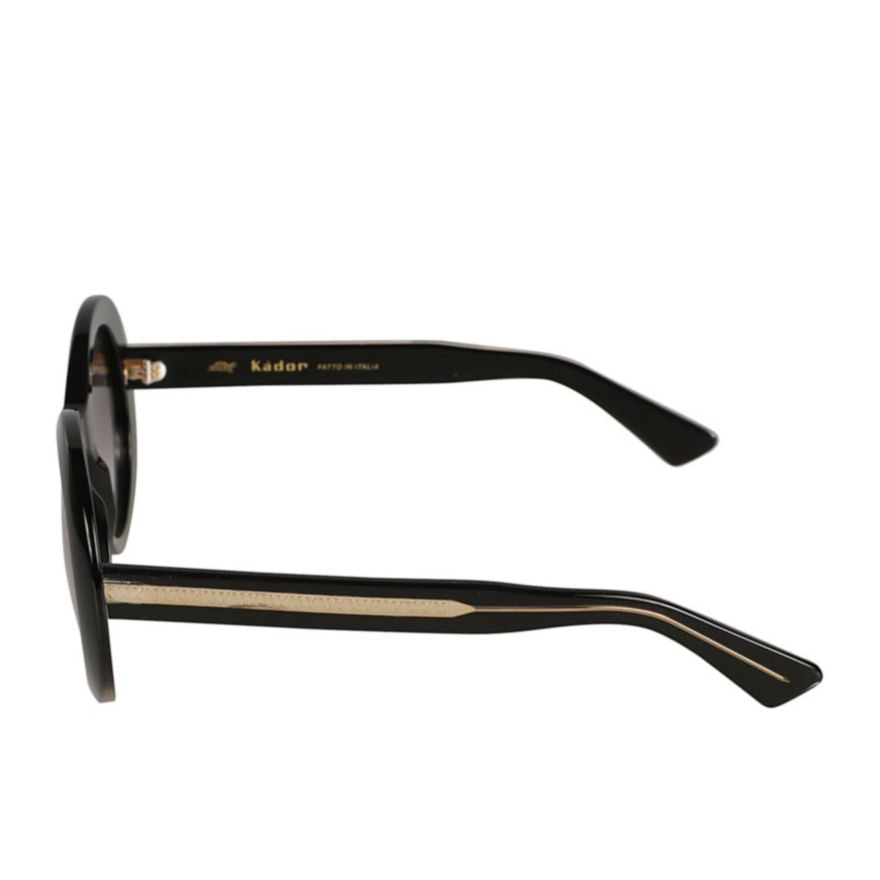 Audrey Bold Rounded Frame Sunglasses with Gradient Dark Lenses