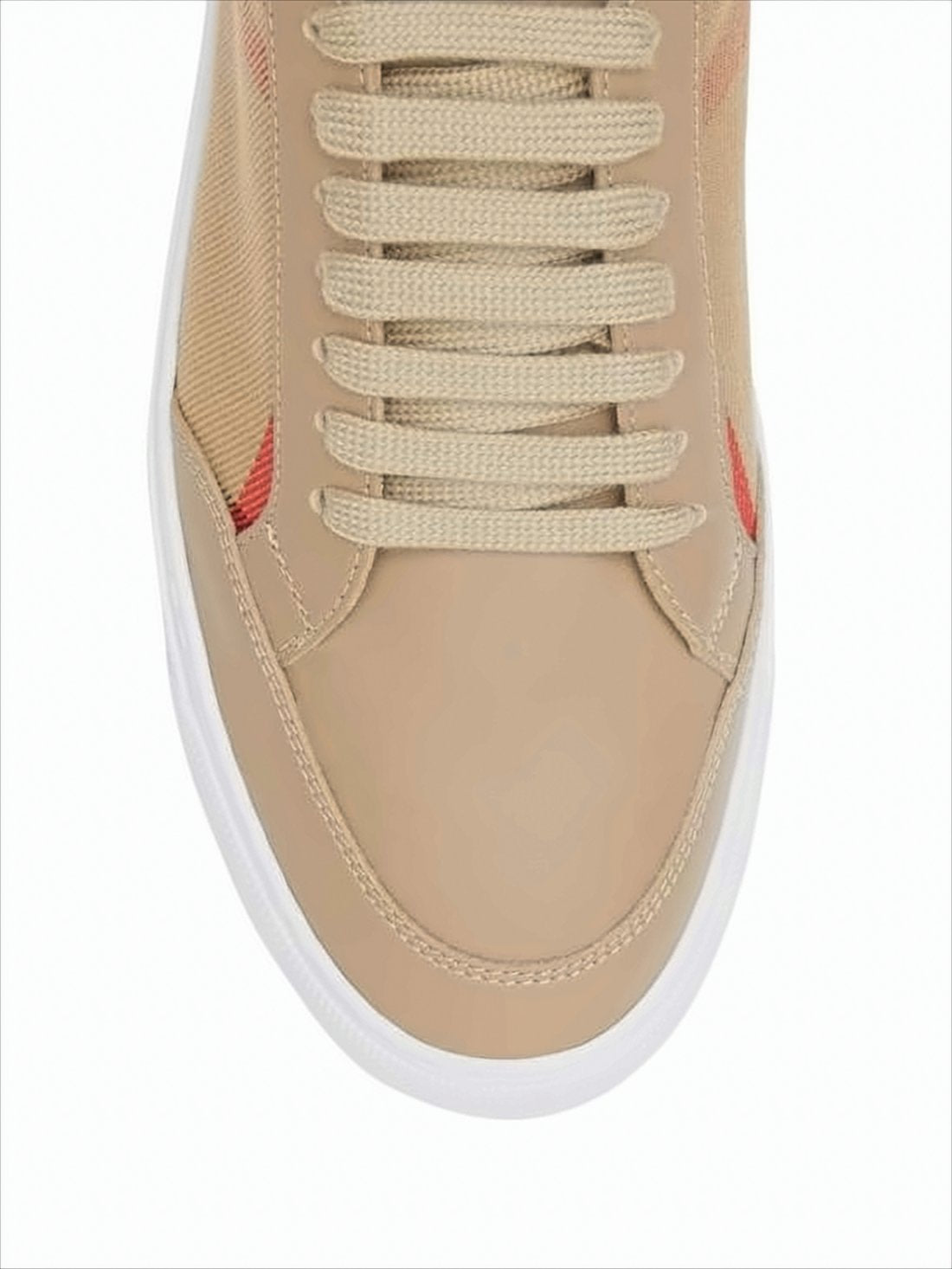 Low-Top Sneakers with Beige Base
