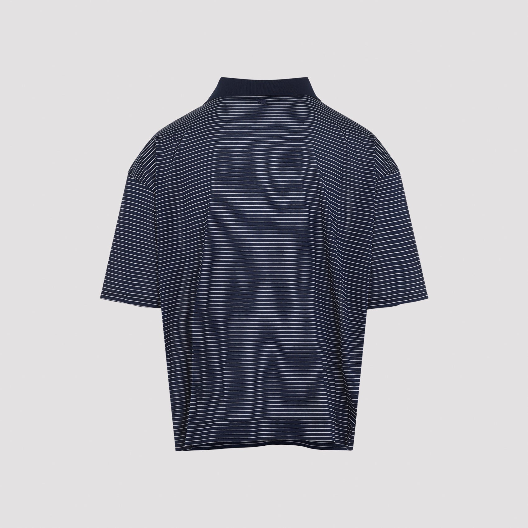 Cotton Crewneck Polo T-Shirt