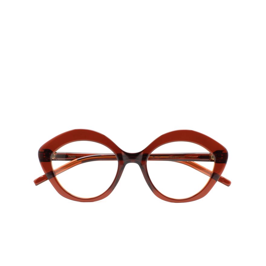 Pratt Rounded Cat-Eye Sunglasses with Glossy Finish