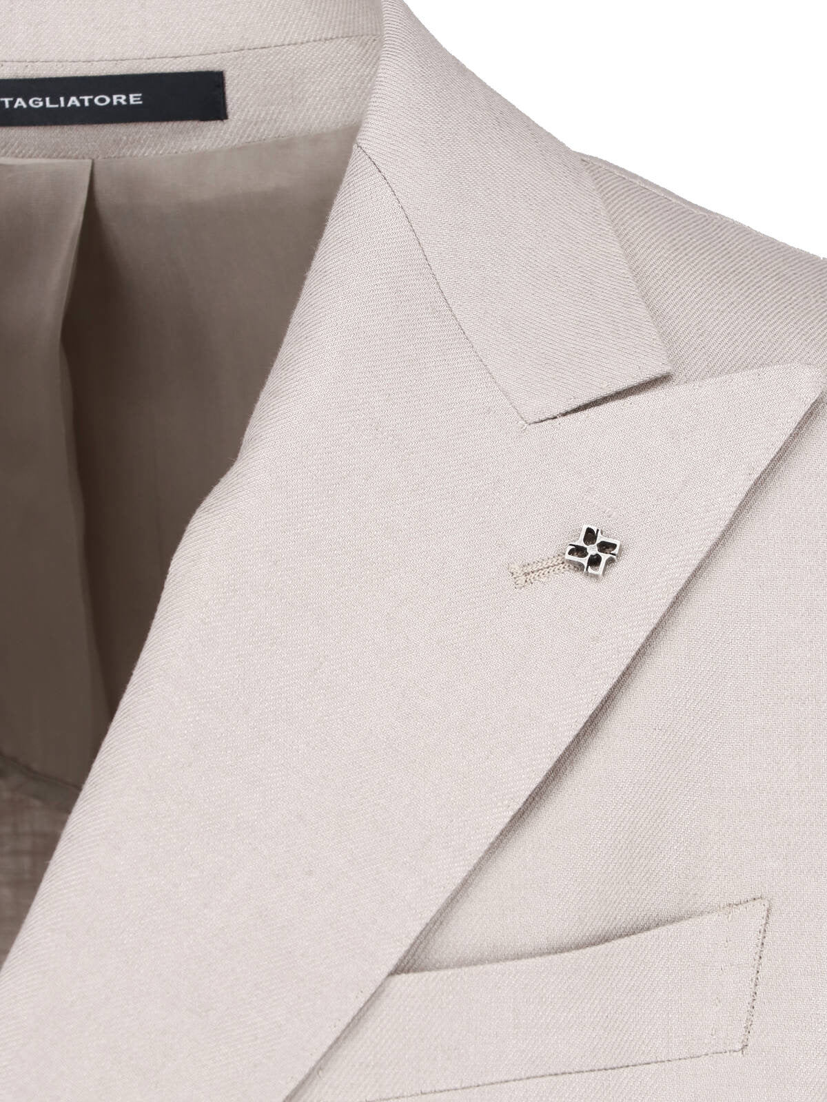 Gray Double-Breasted Linen Suit