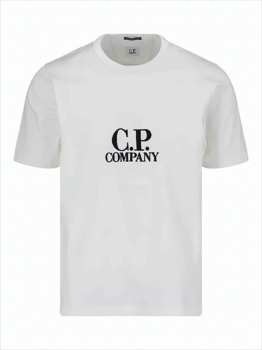 Minimalist Short-Sleeve T-Shirt with Embroidered Logo