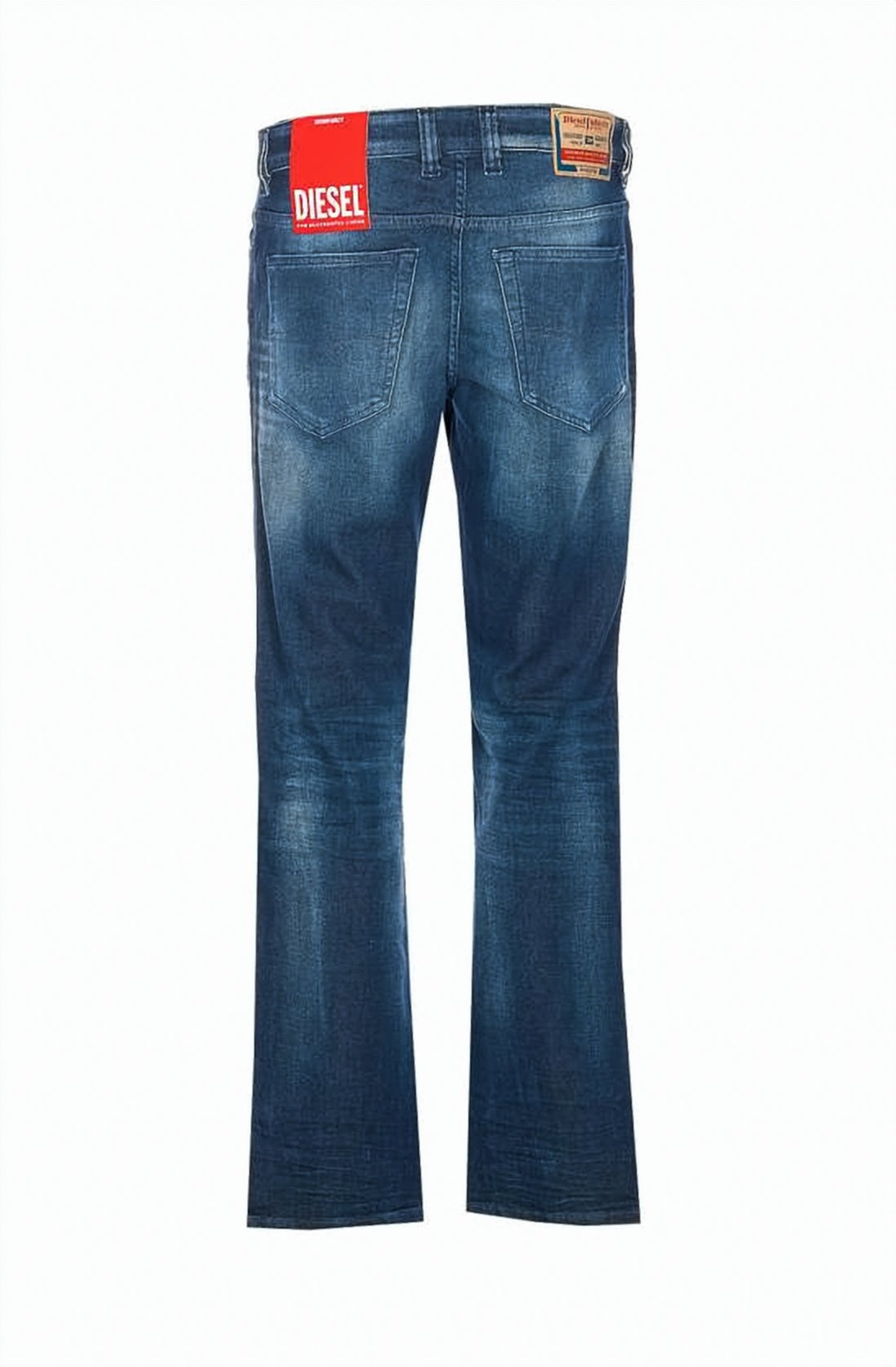 Straight Leg Denim Pants with Classic Five-Pocket Design