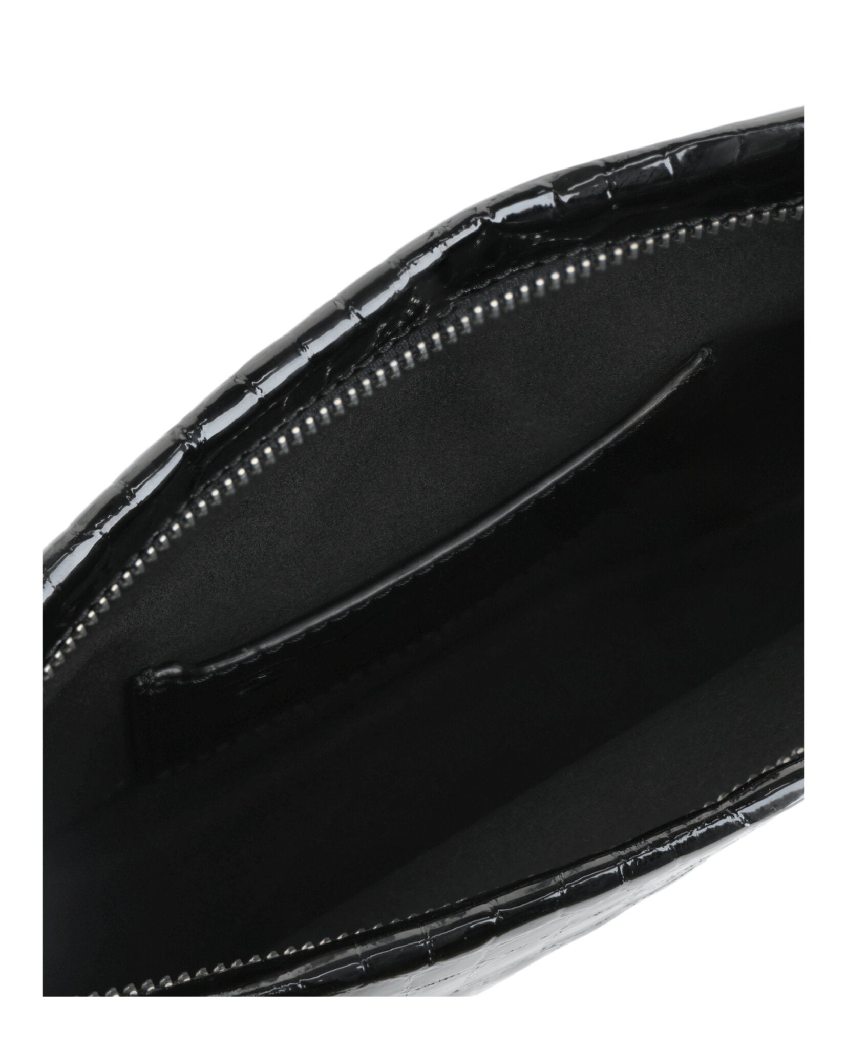 Dulce Crocodile Embossed Shoulder Bag