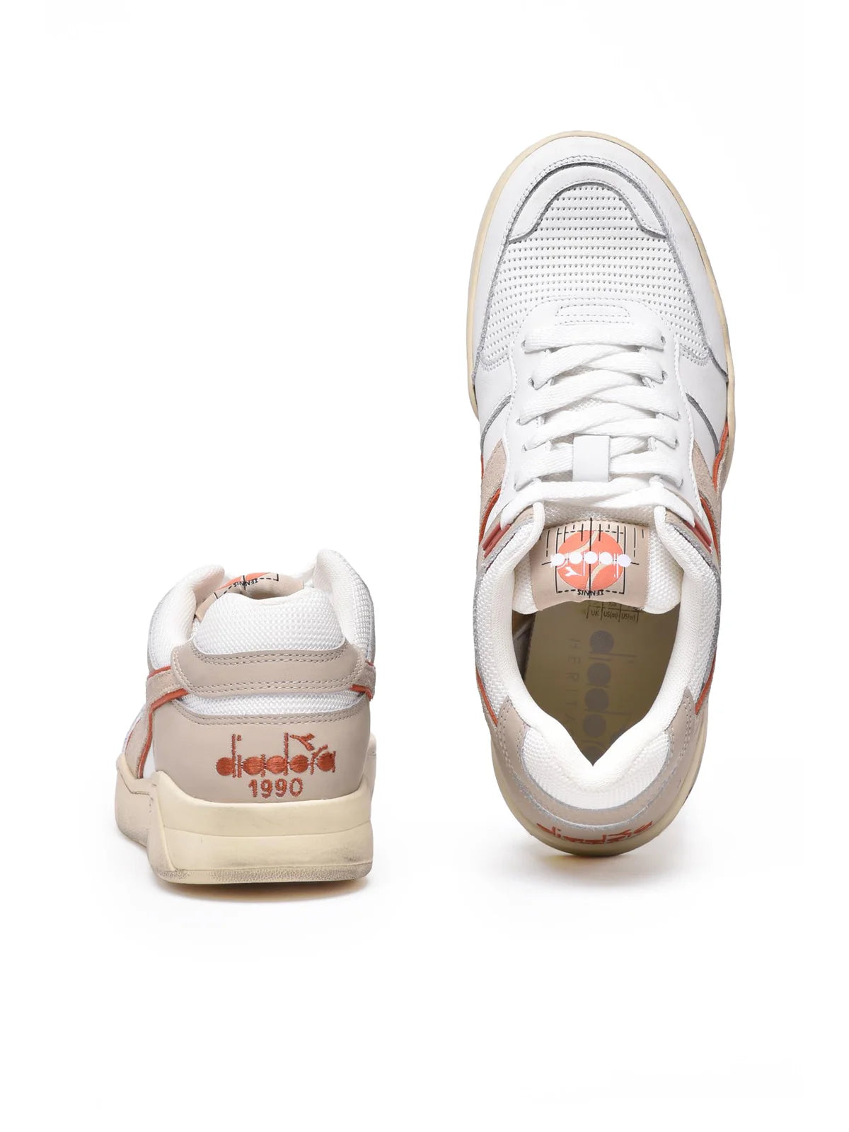 White Beige Leather B.560 Sneakers