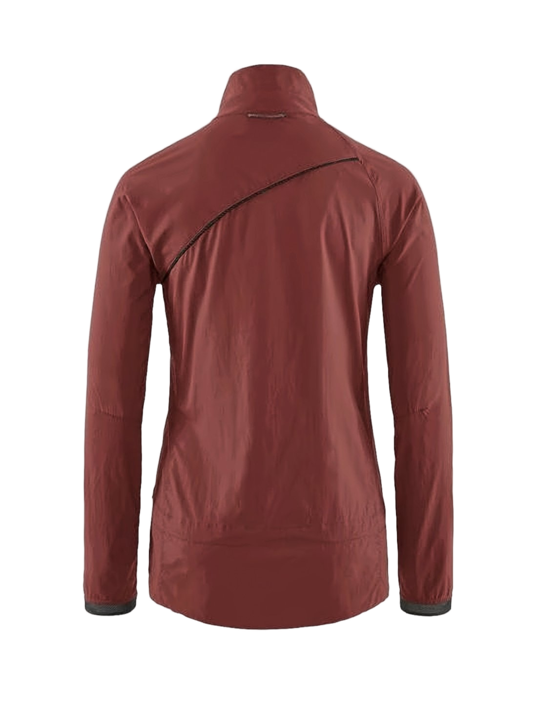 Sleek Fitted Brown Jacket with High Collar