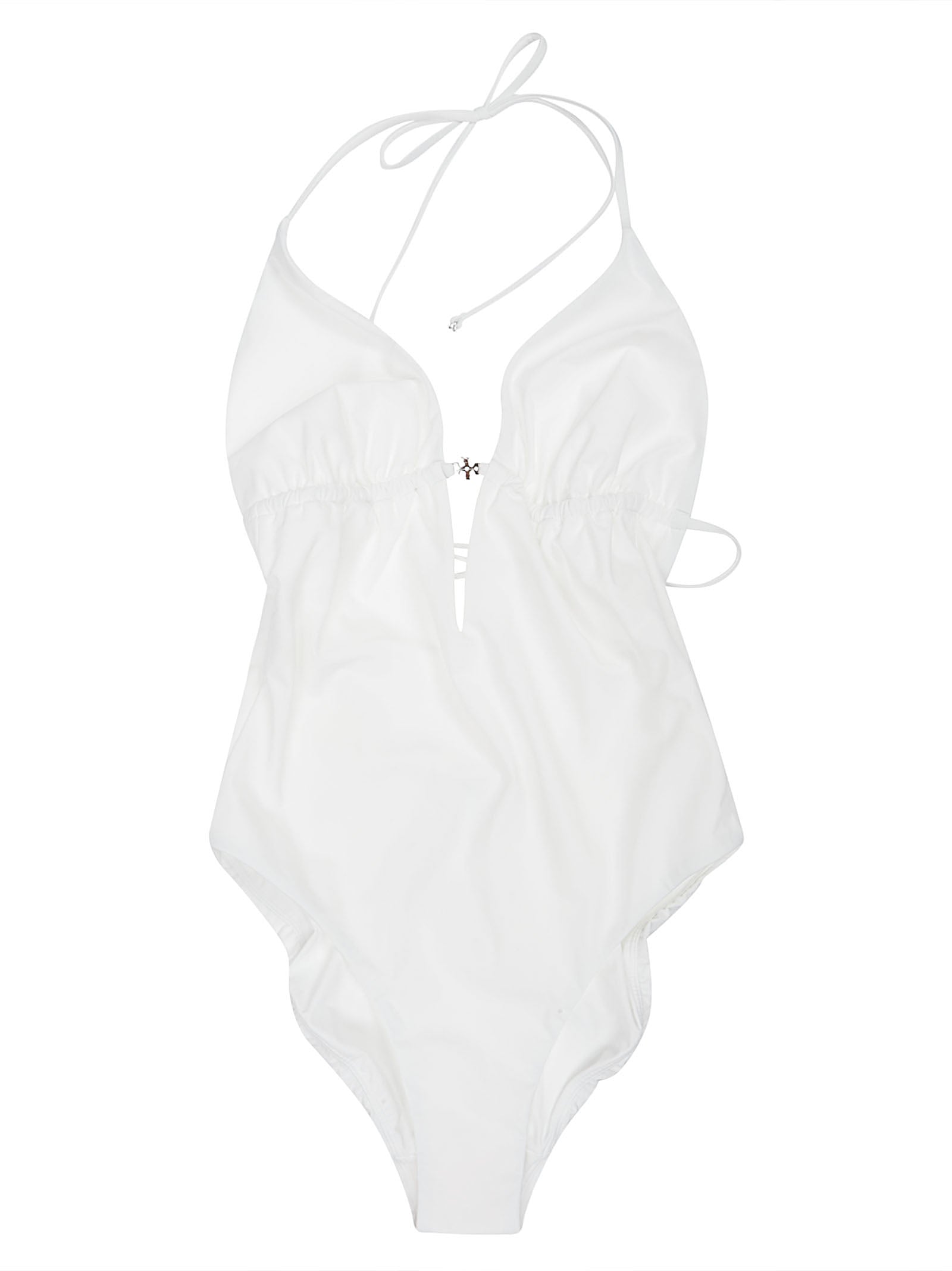 One-Piece Swimsuit With Knot Closure