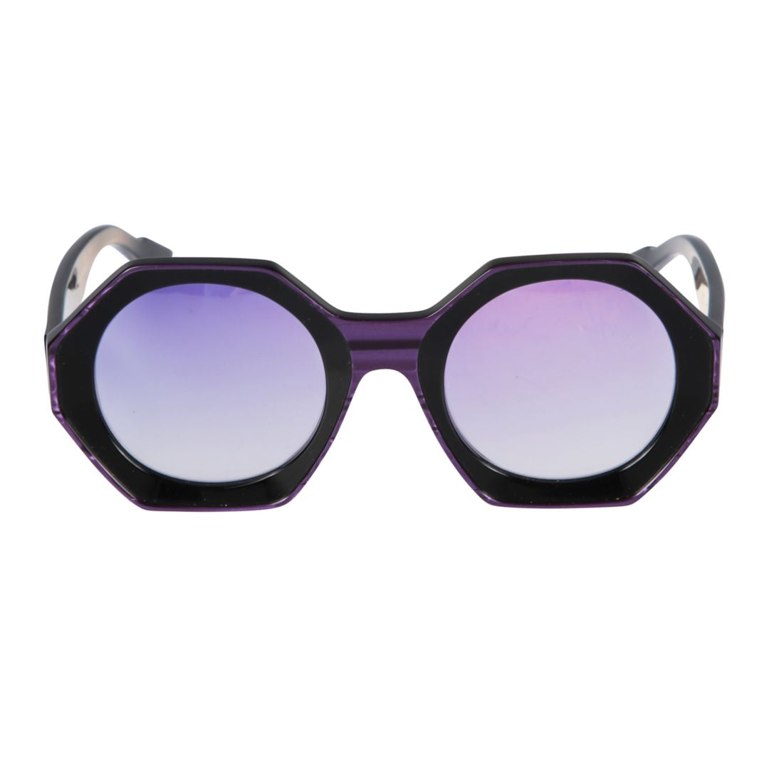 Kaorle Geometric Octagonal Sunglasses with Gradient Lenses