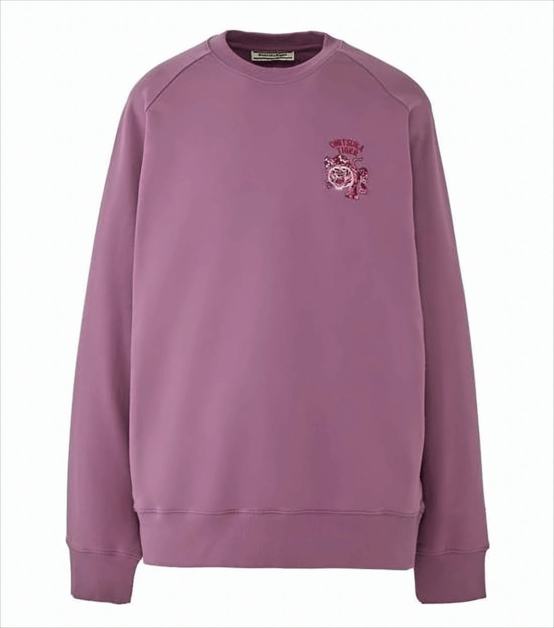 Embroidered Long-Sleeve Sweatshirt With Tiger Motif