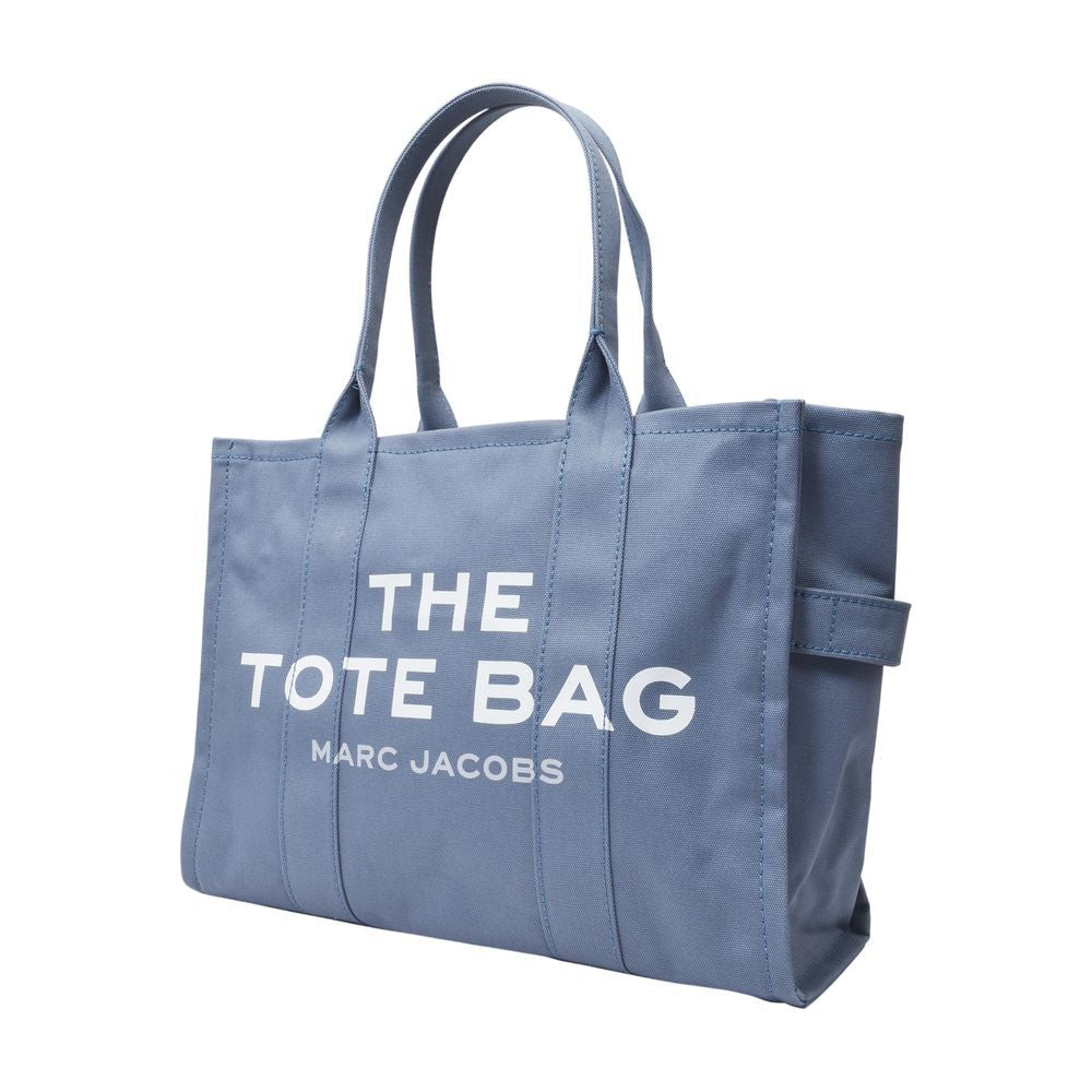 The Large Tote Bag In Blue Canvas
