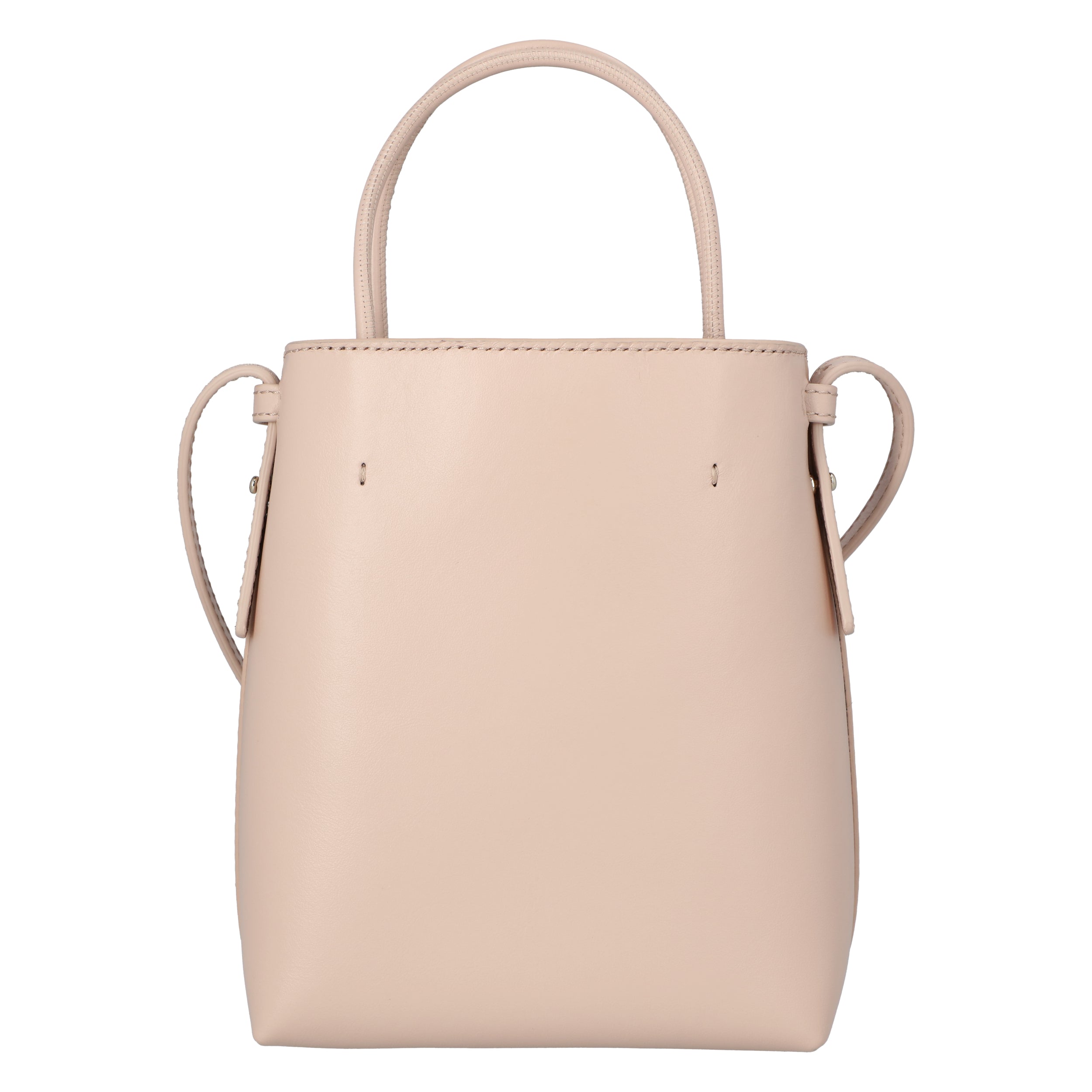 Sense Micro Tote Bag In Soft Leather Beige