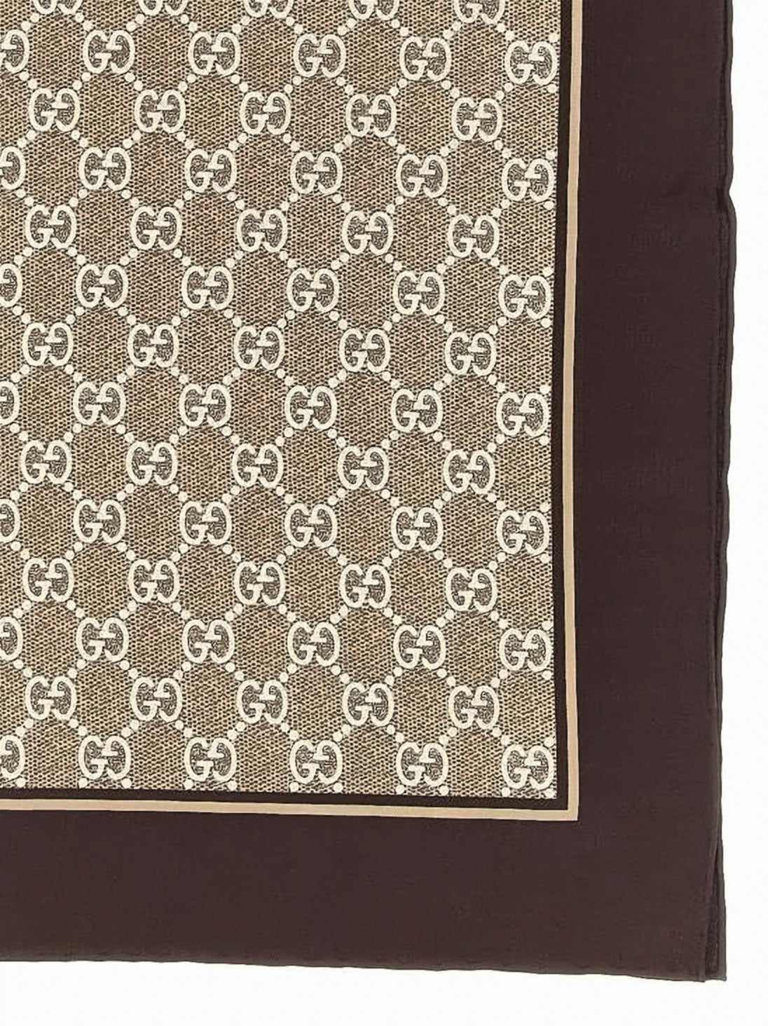 Textured Beige Silk Scarf
