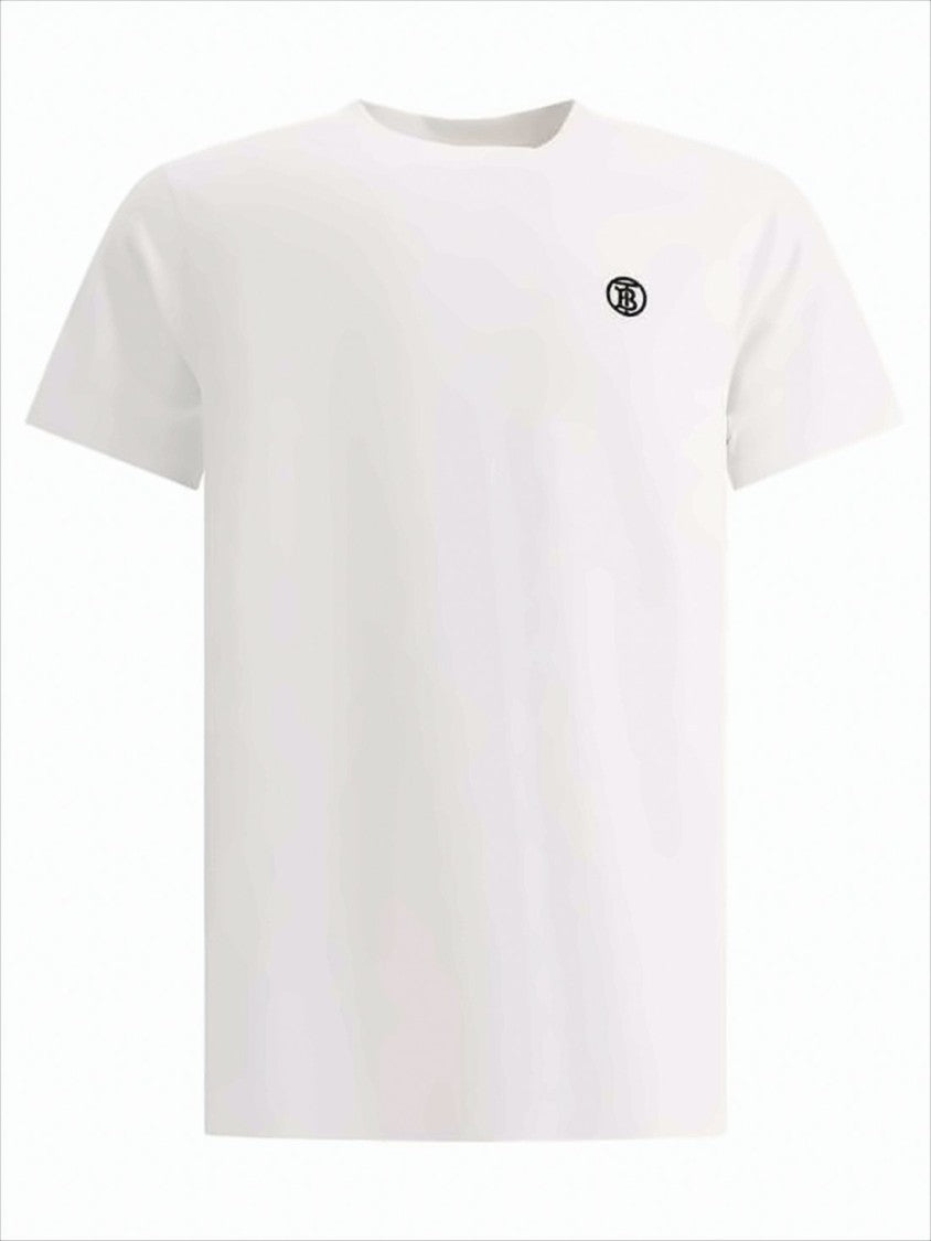 Short-Sleeve Cotton T-Shirt with Embroidered Logo