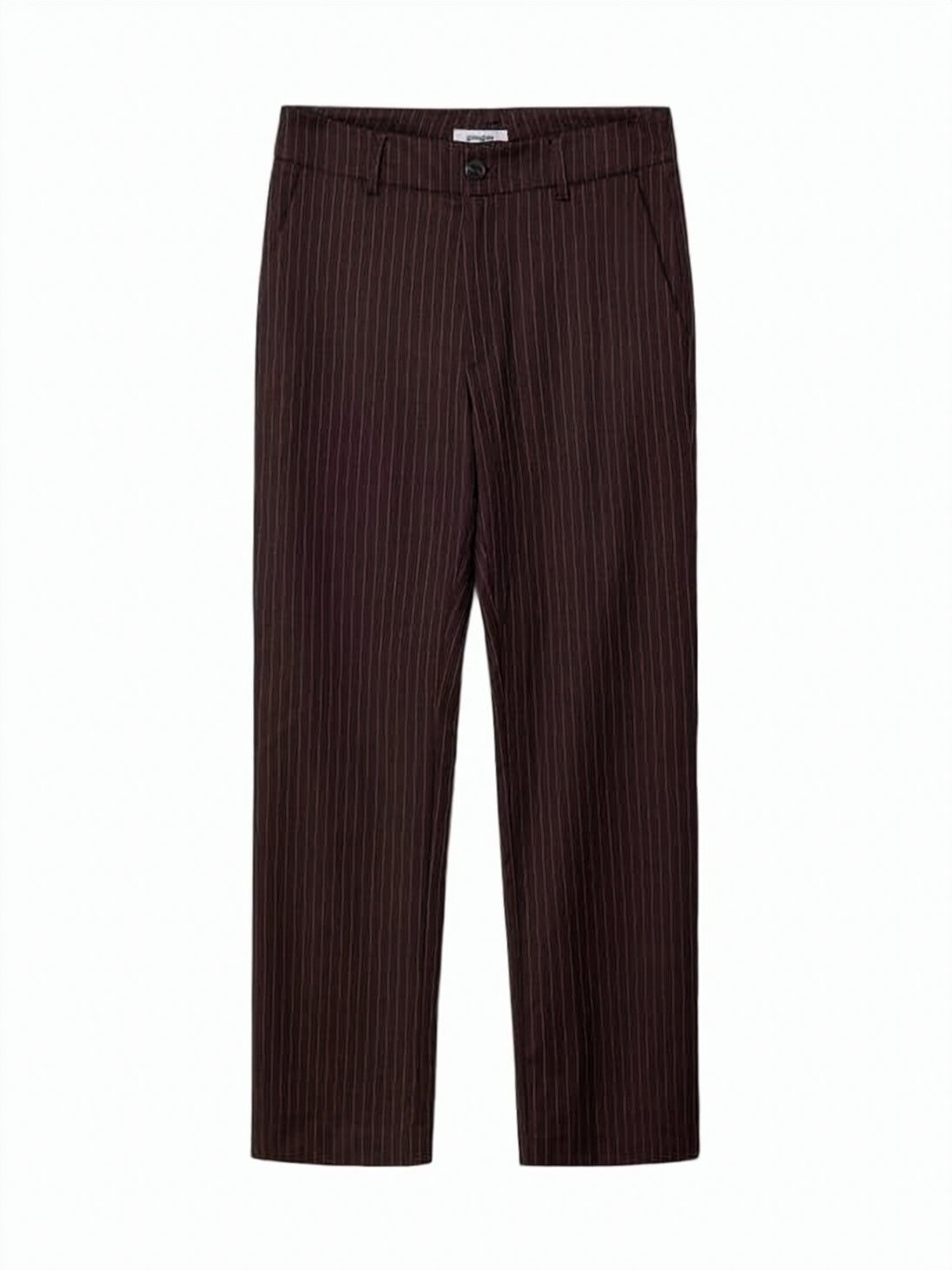 Pinstripe Slim Fit Tailored Suit Pants