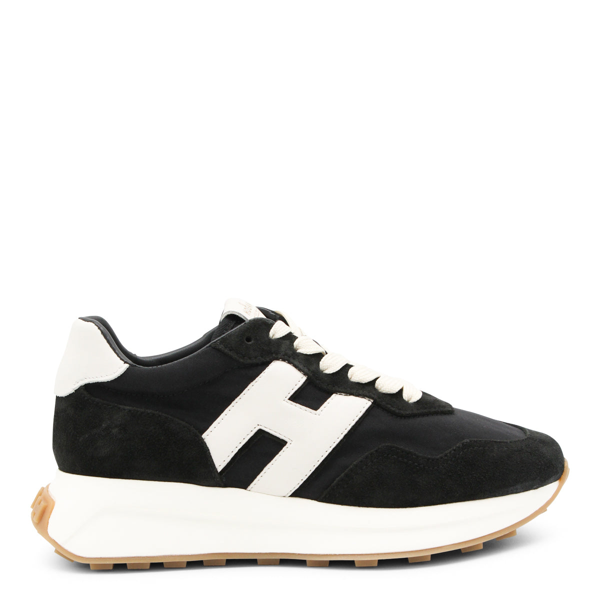 Black And White Leather Sneakers