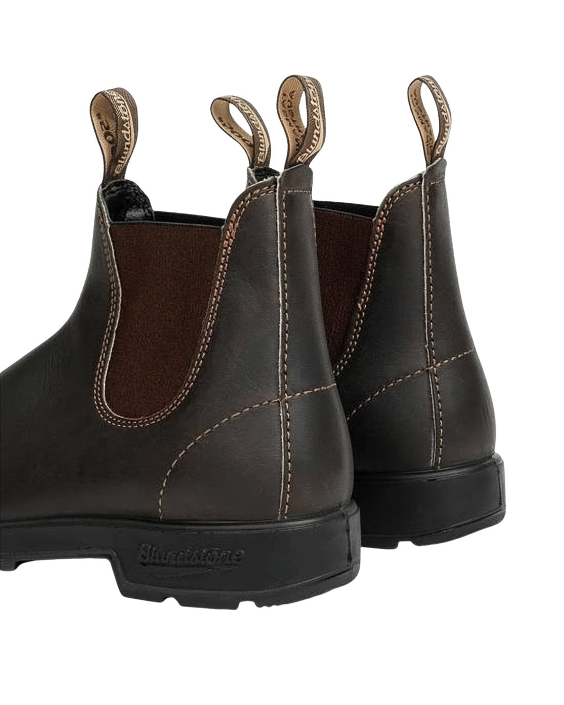 Brown Cowhide Leather Ankle Boots