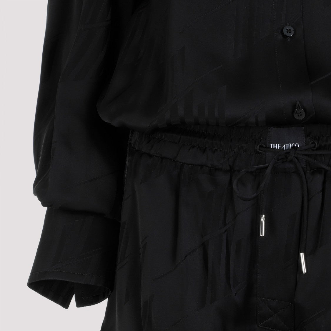 Overall Black Viscose Jumpsuit