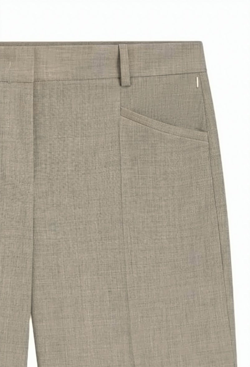 Tilda9 Melange Straight Leg Trousers