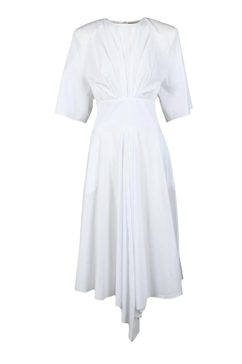 Long Cotton Dress - White