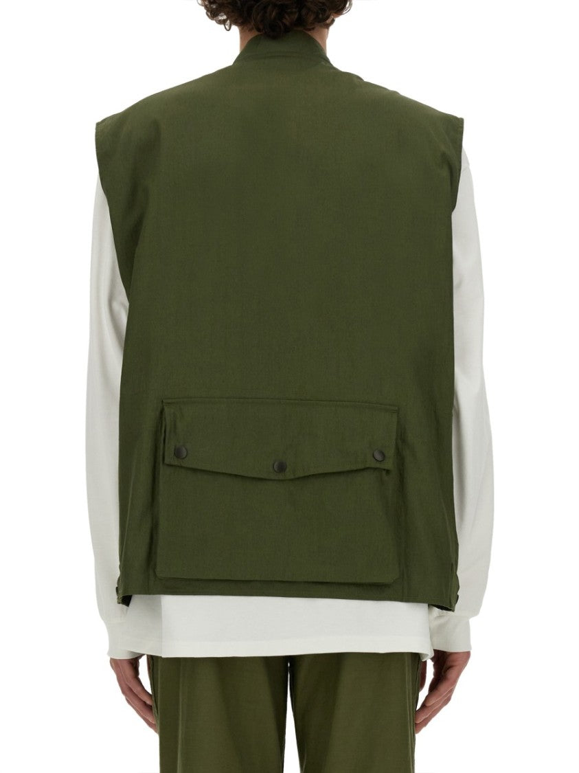 Utility Vest With Multiple Pockets And Zip Closure