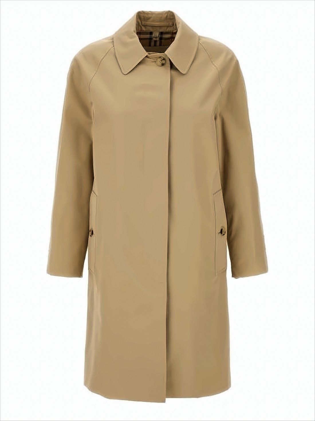 Mid-Length Heritage Check Lined Burberry Coat