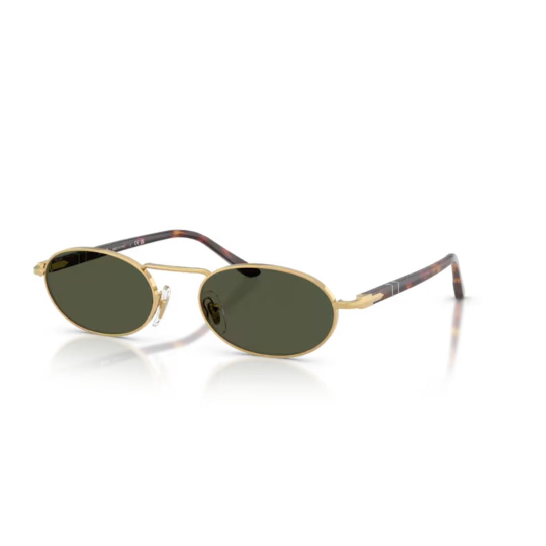 0po1023s Oval Frame Sunglasses with Gold Metal