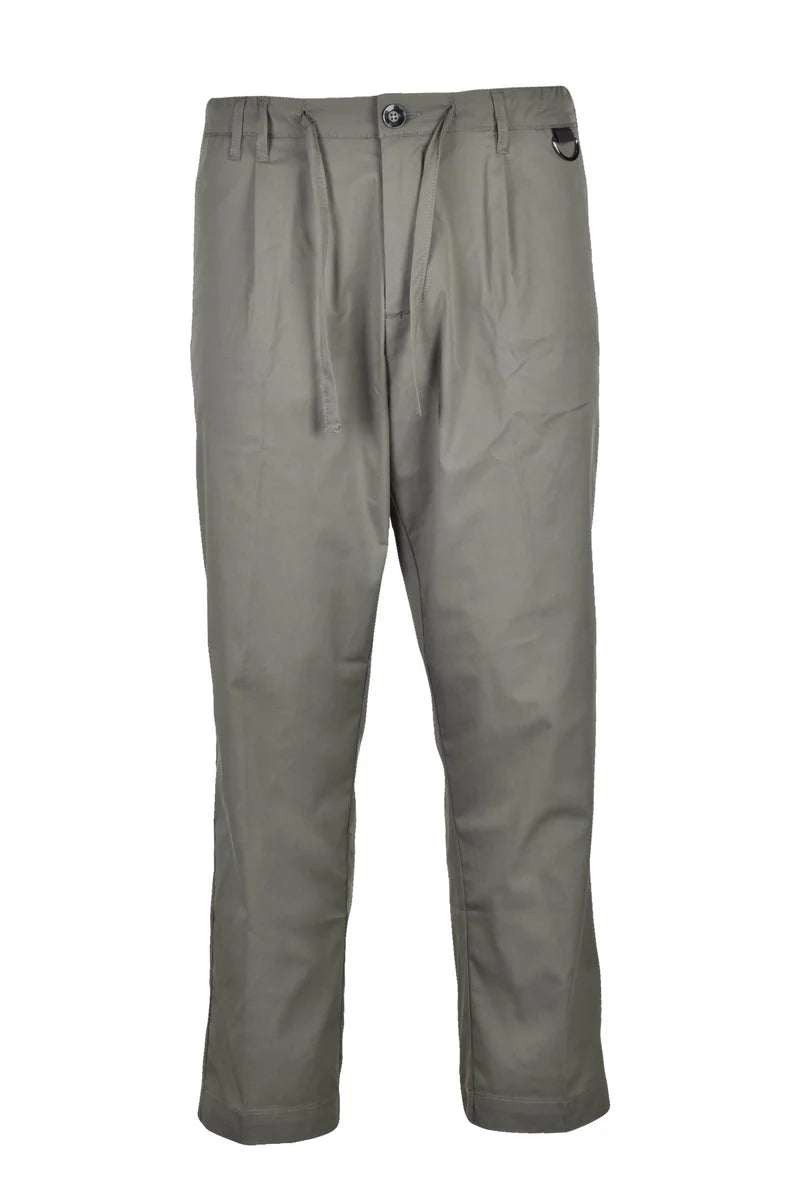 Stretch Nylon Trousers - Military Green