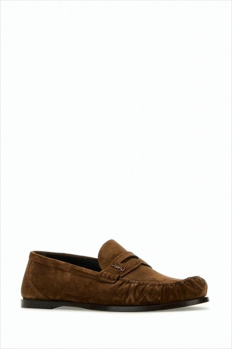 Refined Brown Suede Loafers